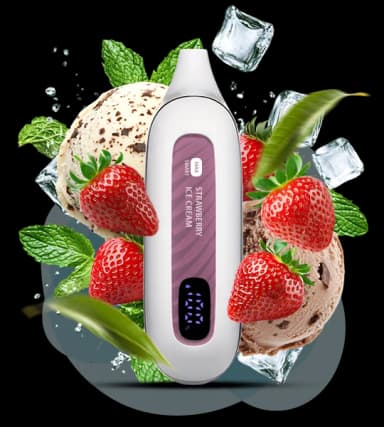 MAX SMART 12000 Strawberry Ice Cream ( Полуничне Морозиво )