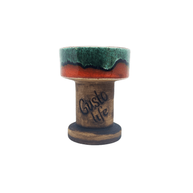 Глиняна чаша Gusto Bowls Rook Green Orange (Зелений Помаранчевий)