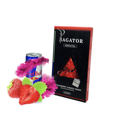 Кальянна чайна суміш Bagator Hookah Tea Strawberry Energy Drink (Полуничний Енергетик, 50 г)