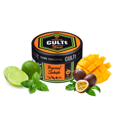 Тютюн CULTt Medium M07 Tropical Splash (Лайм М'ята Маракуя Манго, 100 г)