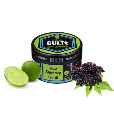 Тютюн CULTt Medium M87 Lime Elderberry (Лайм Бузина, 100 г)