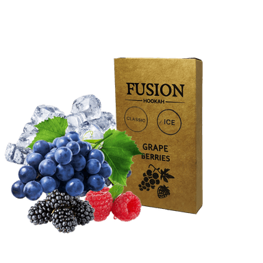 Тютюн Fusion Classic Ice Grape Berries (Виноград Ягоди Лід, 100 г)