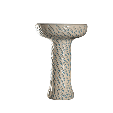 Глиняна чаша Etna Phunnel Cut White (Білий)