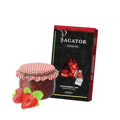 Кальянна чайна суміш Bagator Hookah Tea Strawberry jam (Полуничний Джем, 50 г)