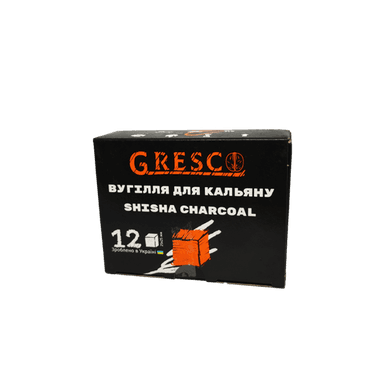 Горіхове вугілля для кальяну Gresco (0,17 кг, 12 шт, р25)