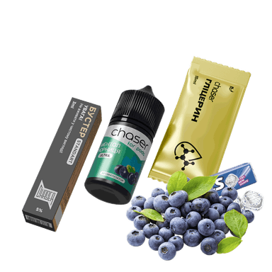 Набір для самозамішування Chaser Blueberry Menthol Ultra (Чорниця Ментол, 50 мг, 30 мл)