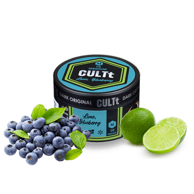 Тютюн CULTt Medium M10 Lime Blueberry (Лайм Чорниця, 100 г)