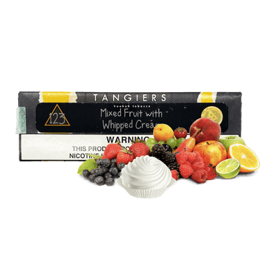 Тютюн Tangiers Noir №123 Mixed fruit with whipped cream (Мікс Фруктів із вершками, 250 г) Чорна упаковка
