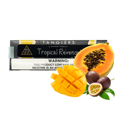 Тютюн Tangiers Noir №77 Tropical Revenge (Тропікал Ревенж, 250 г) Чорна упаковка