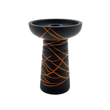 Глиняна чаша Gusto Bowls Classic Phunnel Black Glaze Orange (помаранчеве поливання)