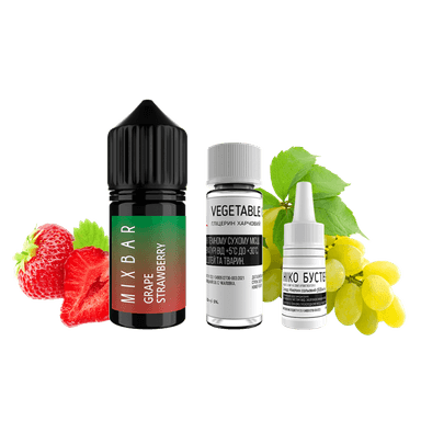 Набір для самозамішування Mix Bar Grape Strawberry (Полуниця Виноград, 50 мг, 30 мл)