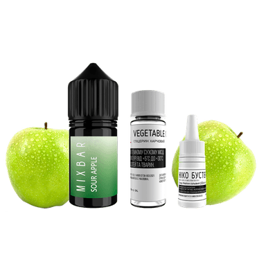 Набір для самозамішування Mix Bar Sour Apple (Кисле Яблуко, 50 мг, 30 мл)