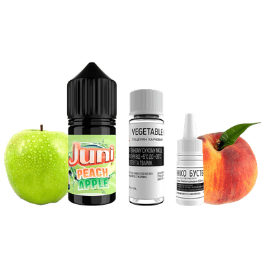 Набір для самозамішування Juni Peach Apple (Персик Яблуко, 50 мг, 30 мл)