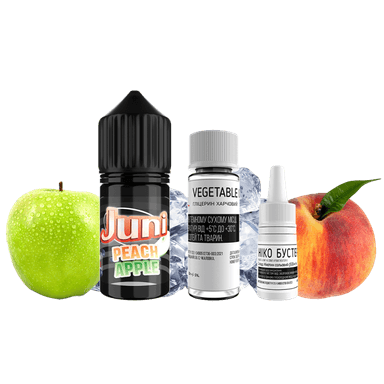 Набір для самозамішування Juni Silver Ice Peach Apple (Персик Яблуко Лід, 50 мг, 30 мл)