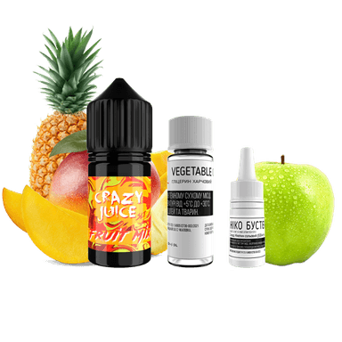 Набір для самозамішування Crazy Juice Fruit Mix (Фруктовий Мікс, 50 ​​мг, 30 мл)