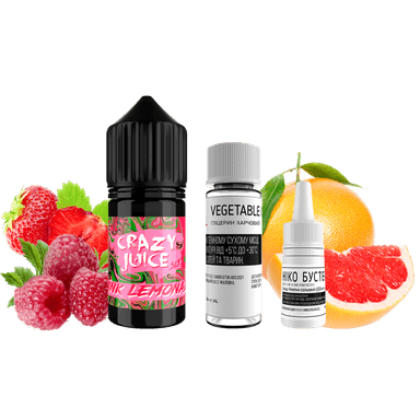Набір для самозамішування Crazy Juice Pink Lemonade (Рожевий лимонад, 50 мг, 30 мл)