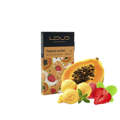 Тютюн Loud Papaya sorbet (Папайя сорбет, 100 г)