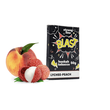 Тютюн Blast Smoke Strong Line Lychee-Peach (Лічі Персик, 50 г)