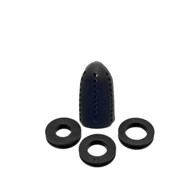 Дифузор для кальяну силіконовий Black (чорний, з кільцями)