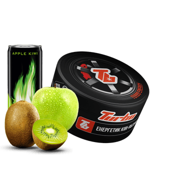 Тютюн Turbo Turbo Energy (Енергетик Ківі-Яблуко, 100 г)