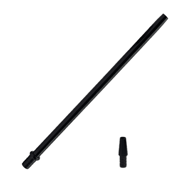 Мундштук для кальяну із алюмінію Stick Black (Чорний, з конектором)
