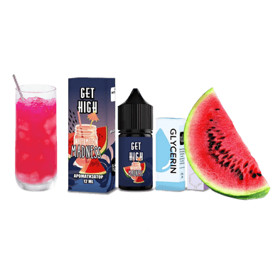 Набір для самозамішування Get High Watermelon Madness (Вотермелон Меднес, 50 ​​мг, 30 мл)