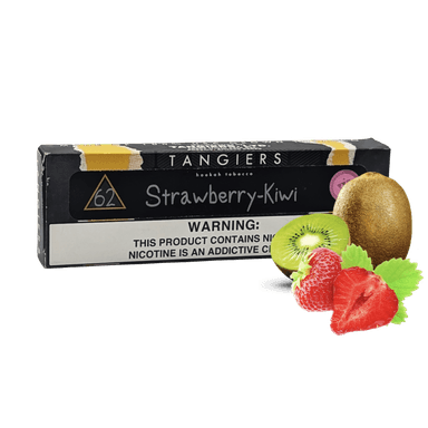 Тютюн Tangiers Noir №62 Strawberry Kiwi (Полуниця Ківі, 250 г) Чорна упаковка
