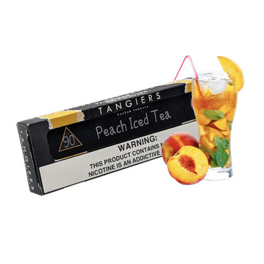 Тютюн Tangiers Noir №90 Peach Iced Tea (Персиковий чай з Лідом, 100 г) Чорна упаковка