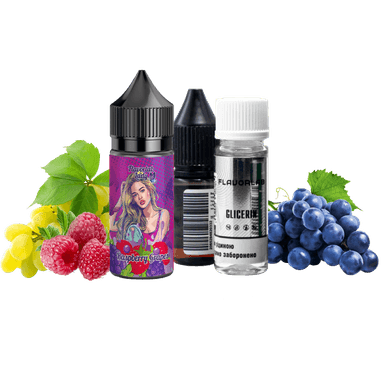 Набір для самозамішування Flavorlab Lady Raspberry grapes (Виноград малина, 50 мг, 30 мл)