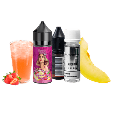 Набір для самозамішування Flavorlab Lady Lemonade melon strawberry (Лимонад диня полуниця, 50 мг, 30 мл)