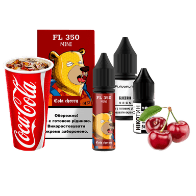 Набір для самозамішування Flavorlab FL350 mini Cola Cherry (Кола Вишня, 50 мг, 15 мл)