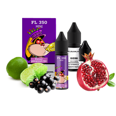 Набір для самозамішування Flavorlab FL350 mini Currant pomegranate lime (Смородина Гранат Лайм, 50 мг, 15 мл)