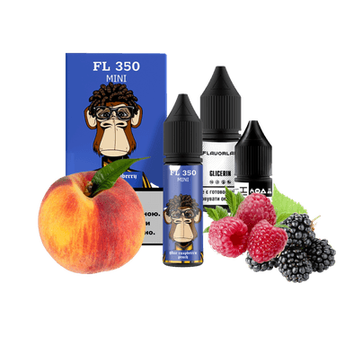 Набір для самозамішування Flavorlab FL350 mini Blue Raspberry Peach (Блакитна малина персик, 50 мг, 15 мл)