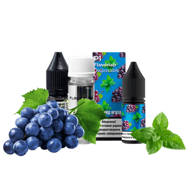 Набір для самозамішування Flavorlab Р1 Виноград м'ята (50 мг, 10 мл)