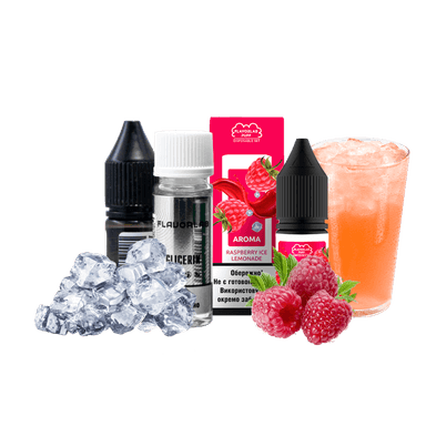 Набір для самозамішування Flavorlab Puff Raspberry ice lemonade (Малиновий лимонад Лід, 50 мг, 10 мл)