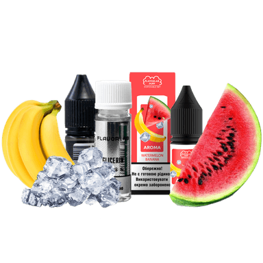 Набір для самозамішування Flavorlab Puff Watermelon banana (Кавун банан, 50 мг, 10 мл)