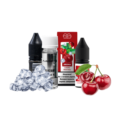 Набір для самозамішування Flavorlab Puff Cherry mentol (Вишня ментол, 50 мг, 10 мл)