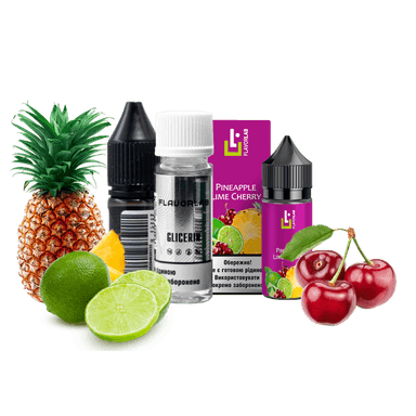 Набір для самозамішування Flavorlab Aroma MAX Pineapple lime cherry (Ананас вишня лайм, 50 мг, 30 мл)