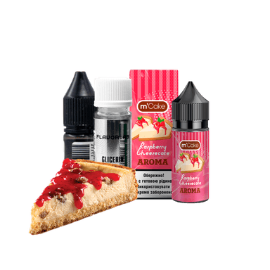Набір для самозамішування Flavorlab M-Cake Raspberry Cheesecake (Малиновий чізкейк, 50 мг, 30 мл)