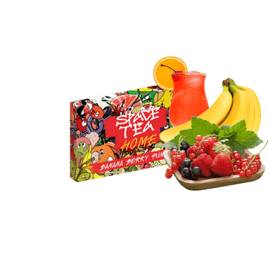 Кальянна чайна суміш Space Tea Home Banana Berry Punch (Банана Беррі Пунш, 40 г)