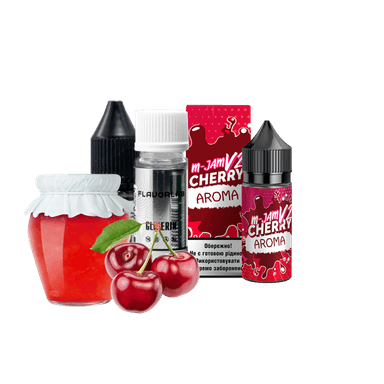 Набір для самозамішування Flavorlab M-Jam V2 Strong Cherry (Вишня, 65 мг, 30 мл)