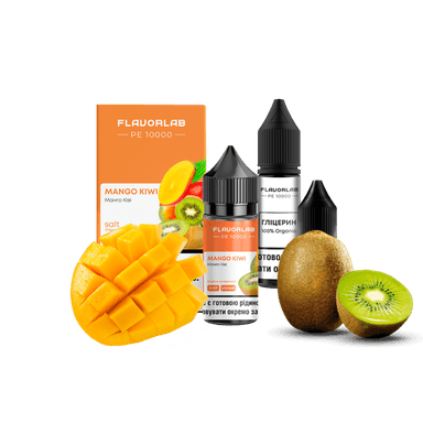 Набір для самозамішування Flavorlab PE 10000 Mango Kiwi (Ківі манго, 50 мг, 30 мл)