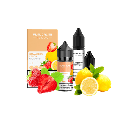Набір для самозамішування Flavorlab PE 10000 Strawberry lemon (Полуниця лимон, 50 мг, 30 мл)