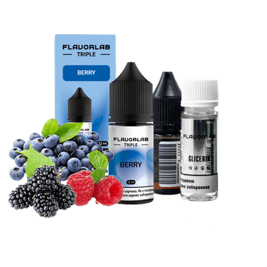 Набір для самозамішування Flavorlab Triple Strong Berry (Ягоди, 65 мг, 30 мл)