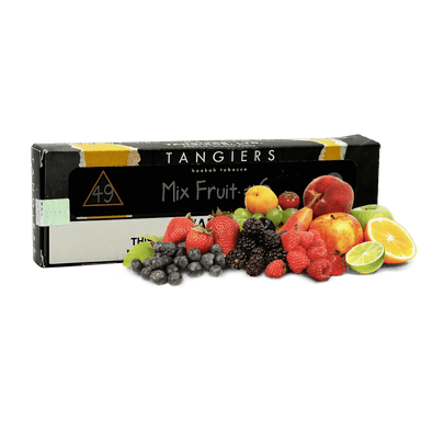 Тютюн Tangiers Noir №49 Mixed Fruit (Фруктовий мікс, 250 г) Чорна упаковка