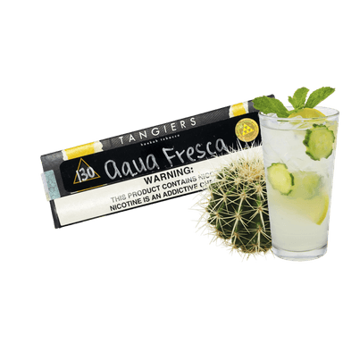 Тютюн Tangiers Noir №130 Aqua Fresca (Аква фреска, 100 г) Чорна упаковка
