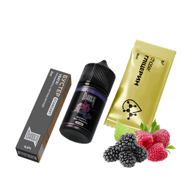 Набір для самозамішування Chaser Black Blackberry Sour Raspberry Ultra (Ожина Кисла Малина, 65 мг, 30 мл)