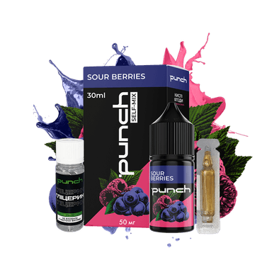 Набір для самозамішування Punch Sour Berries (Кислі Ягоди, 50 мг, 30 мл)