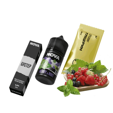 Набір для самозамішування Chaser Nova Berry&Mint (Ягоди М'ята, 65 мг, 30 мл)