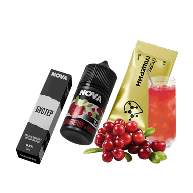 Набір для самозамішування Chaser Nova Cranberry&Mors (Журавлина Морс, 65 мг, 30 мл)